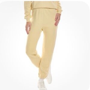 THE GREAT. Cream Textured Lounge Pants. 3/L. EUC